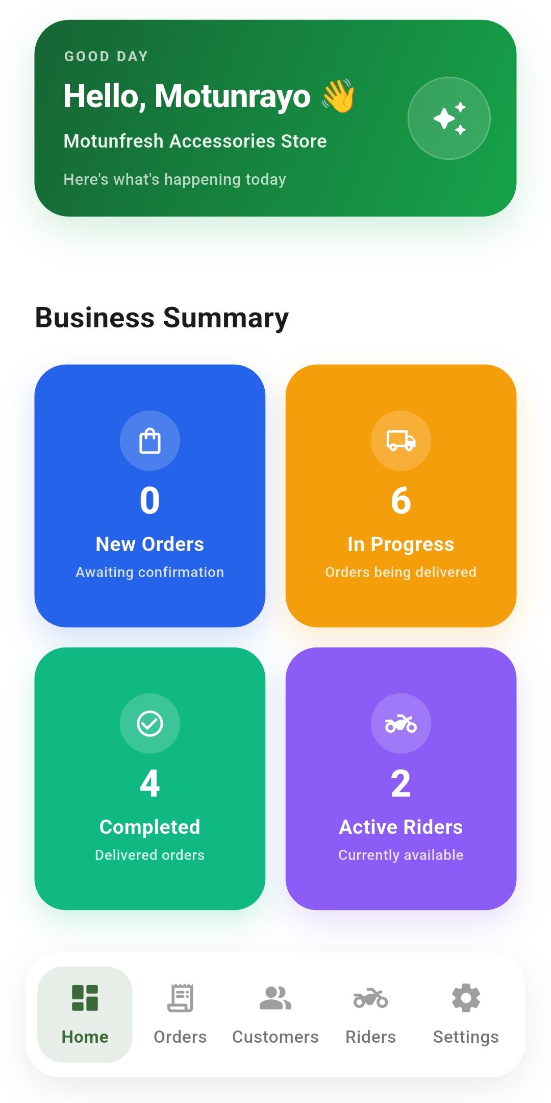 SoloPadi vendor dashboard